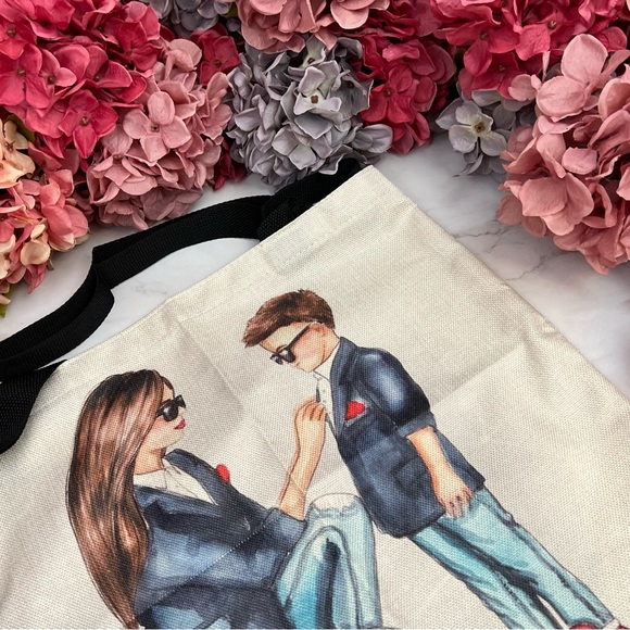 Eco-Friendly High Fashion Mother Son Duo Folding Tote Bag - Picture 10 of 14